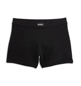 Organic Cotton Rib 4.5" Trunks - Black