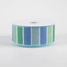 1.5" Florida Stripe Ribbon: Blues, Mint, Green (10 Yards)