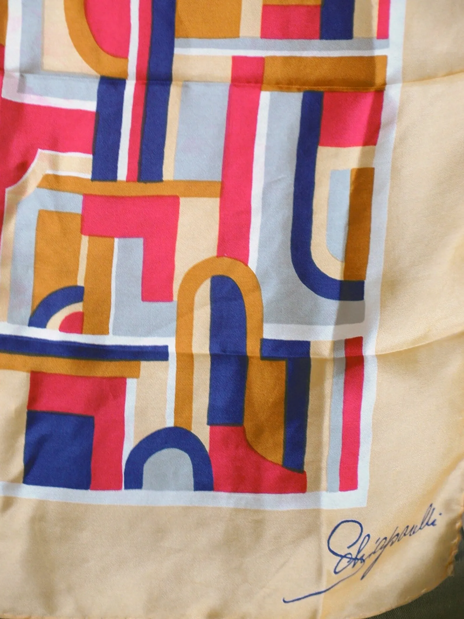 1960's Schiaparelli Silk Scarf