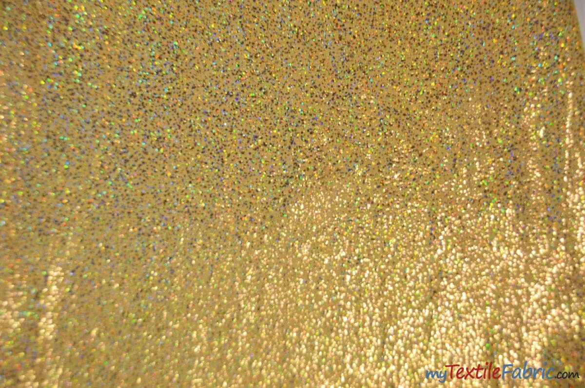 4 Way Stretch Dancewear Fabric | Pebbles Hologram Spandex | 58/60" Wide | Multiple Colors |