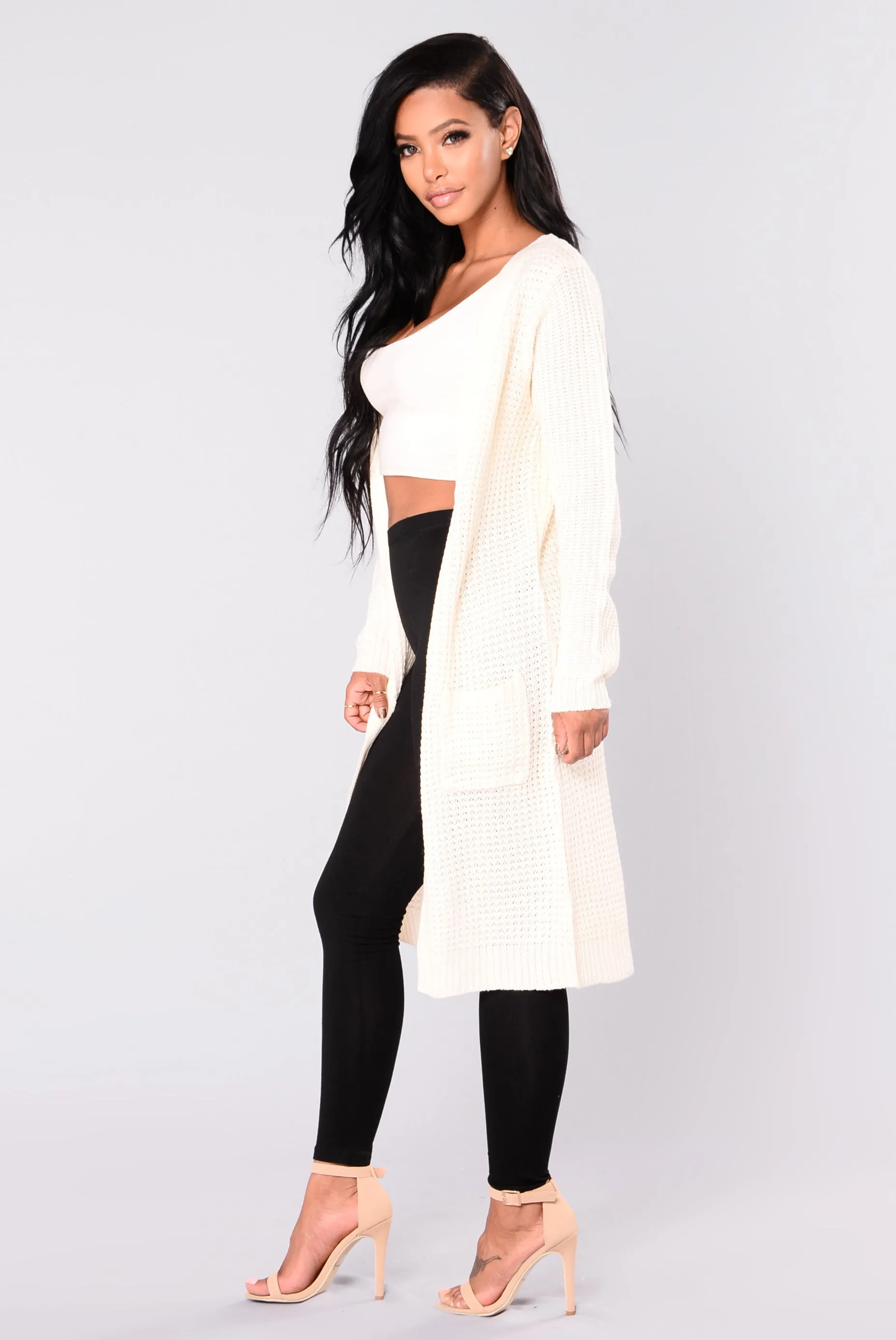 Abella Duster Sweater - Ivory