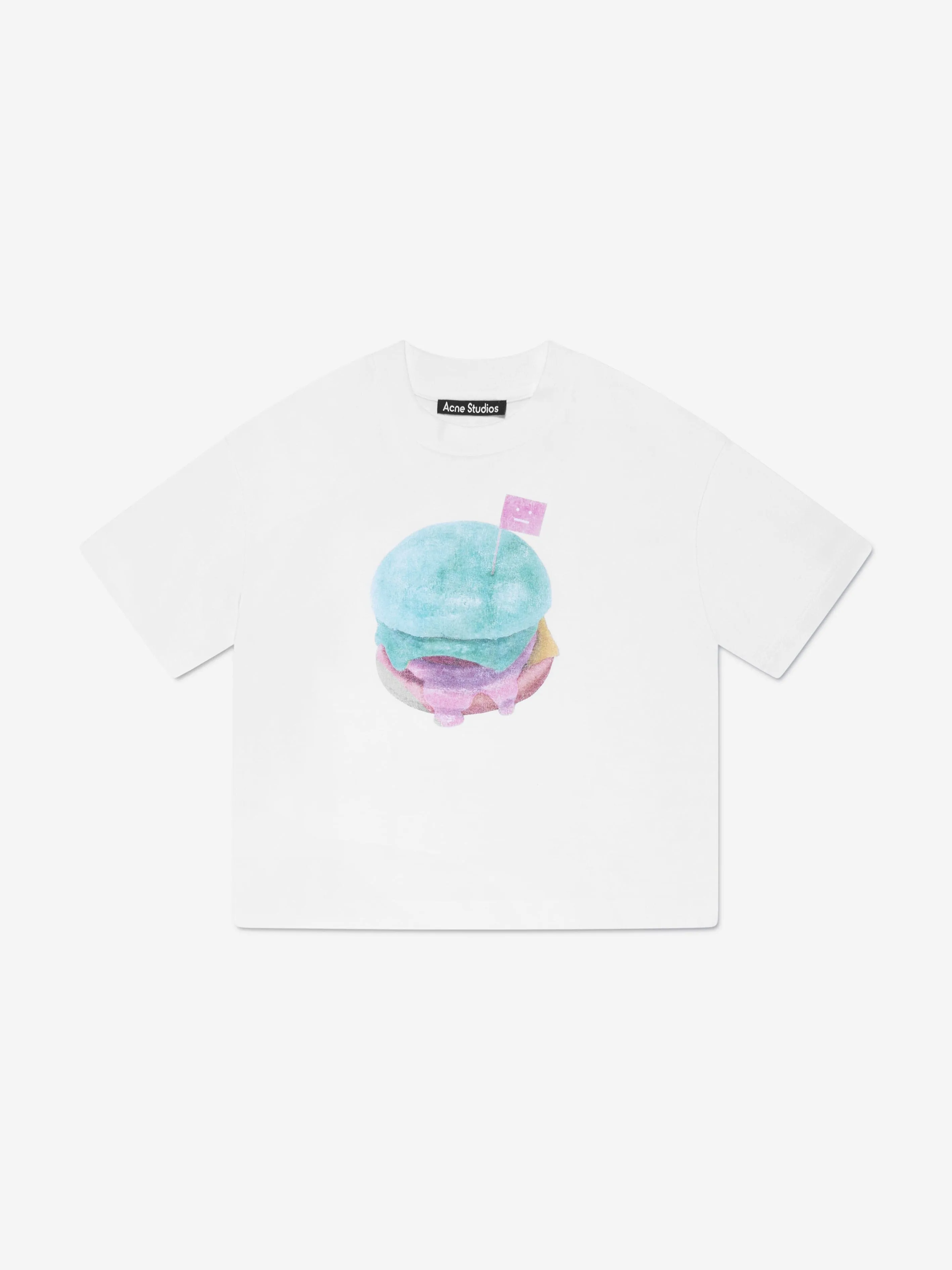 Acne Studios Kids Cotton T-Shirt in White