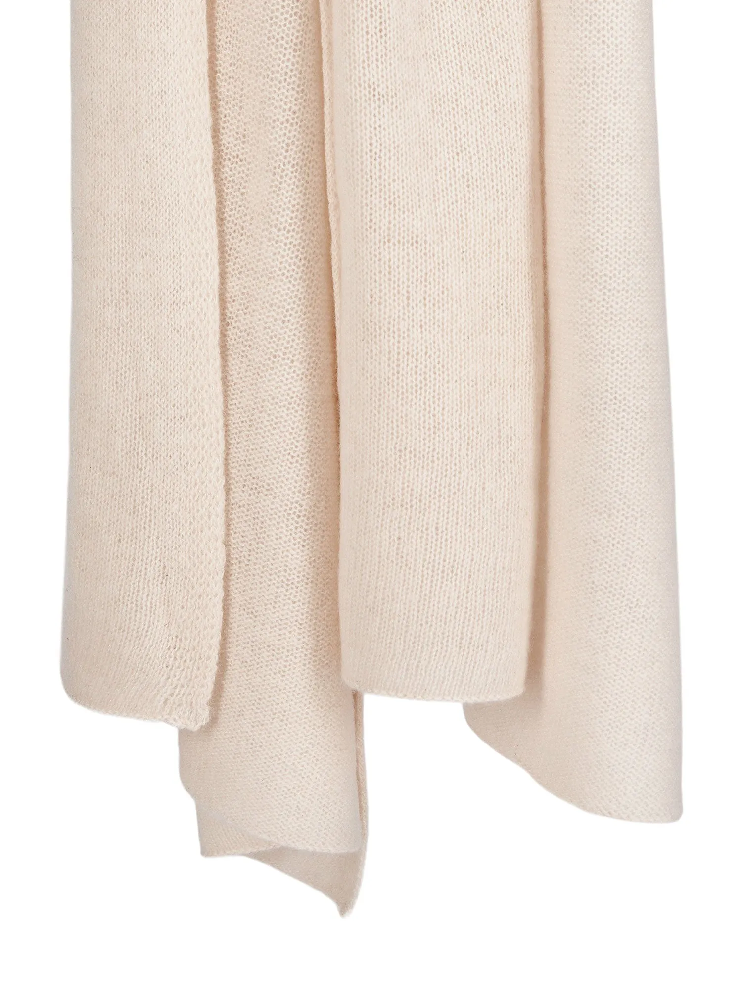 Airy cashmere scarf "Flow" - cream