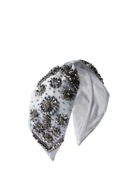 Alice Gray Bead Embroidered Women Headband