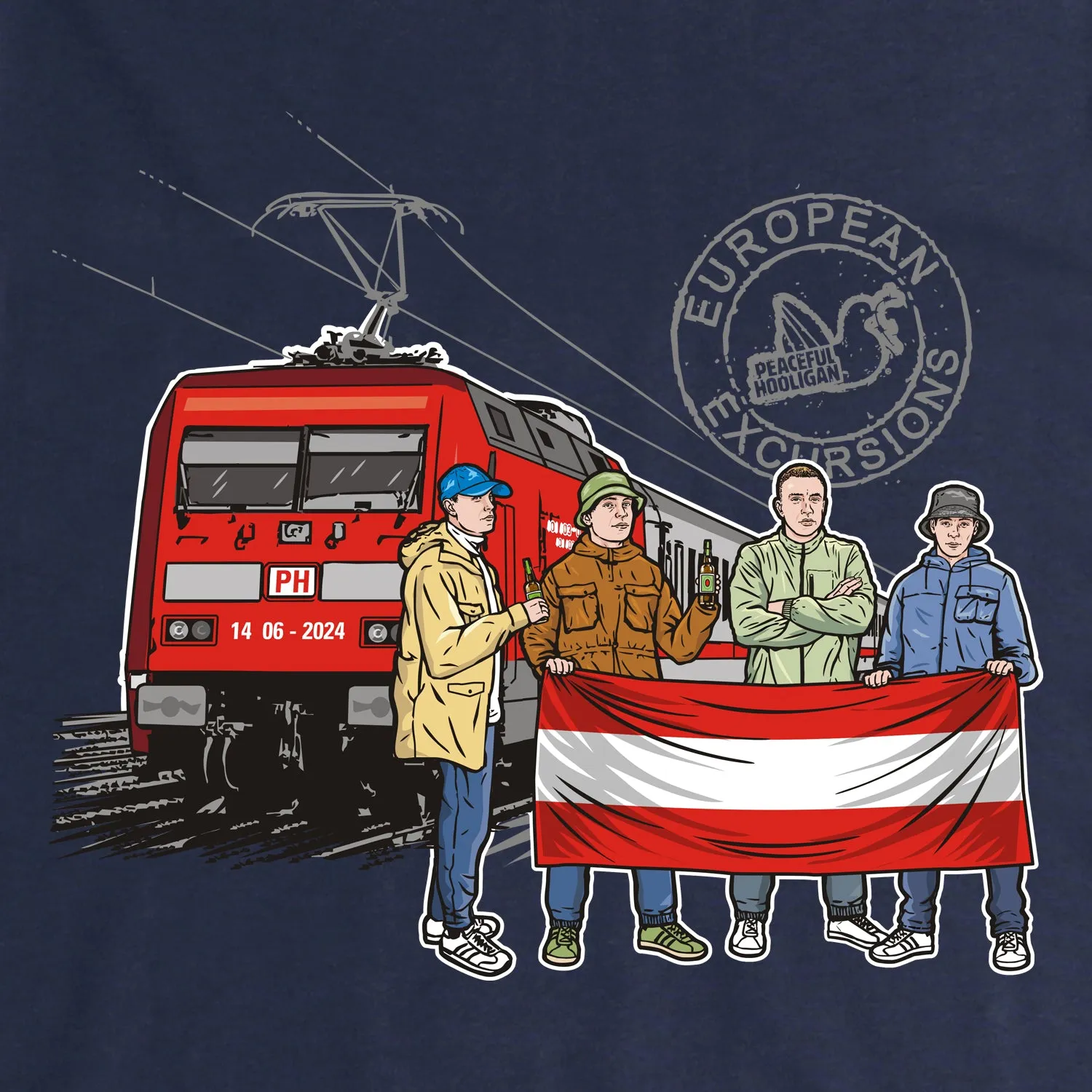 Austria Excursions T-Shirt Navy