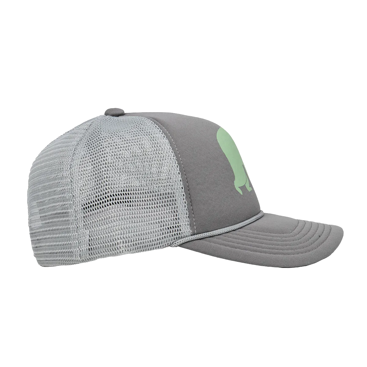 Bear Foam Trucker Hat - Gray/Light Gray