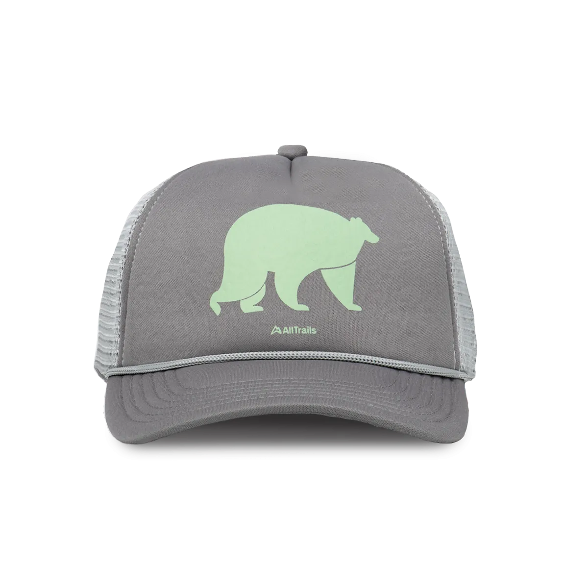 Bear Foam Trucker Hat - Gray/Light Gray