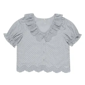 Bella Blouse | Dusty Blue