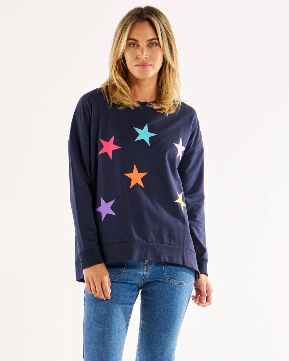 Betty Basics Sienna Star Jumper Star Print