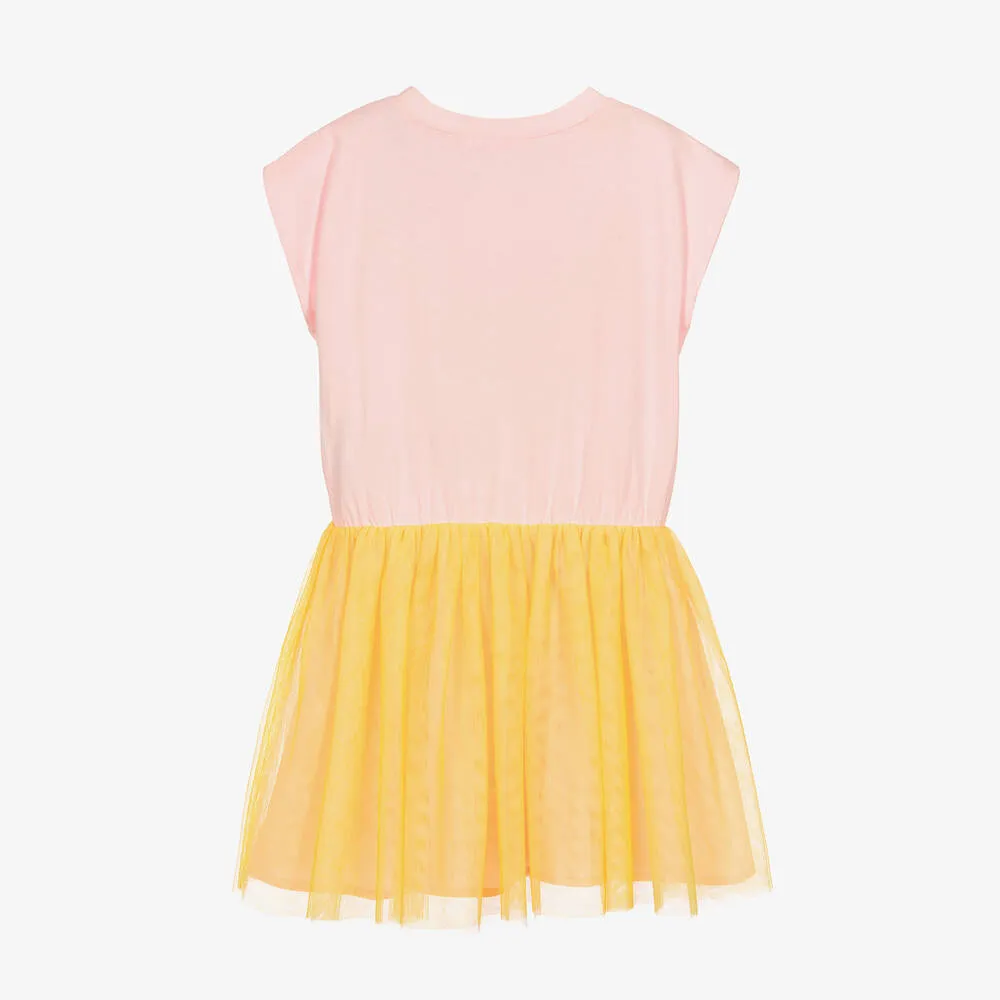 Billieblush Girls Pink & Yellow Flower Dress