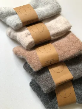 Billy Bamboo Fluffy Angora Socks (Many Colours)