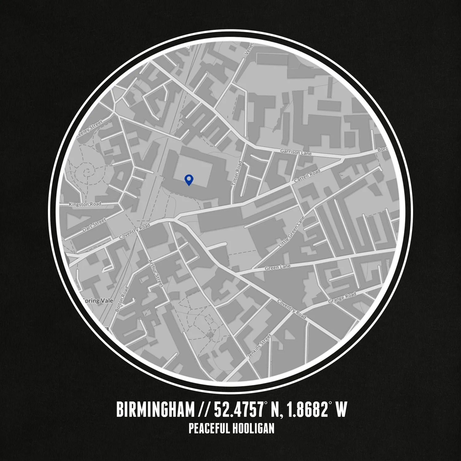 Birmingham City Location T-Shirt Black