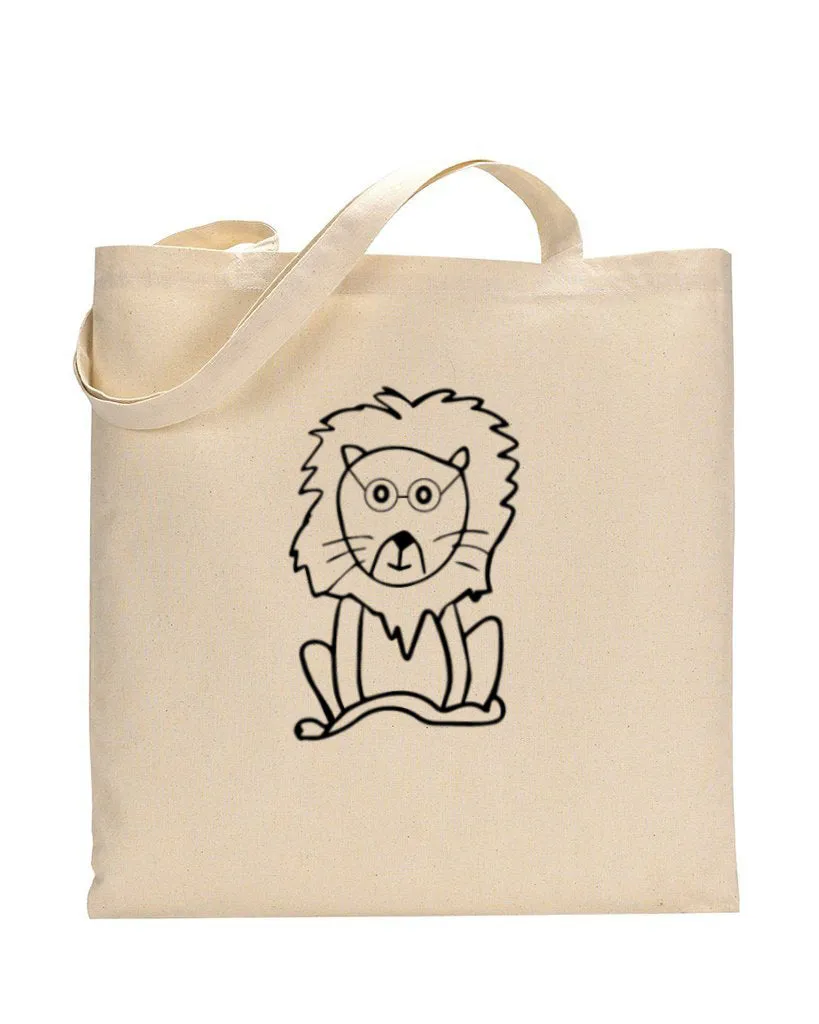 Black Color The Lion King Tote Bag (Basic Level) - Coloring-Painting Bags for Kids