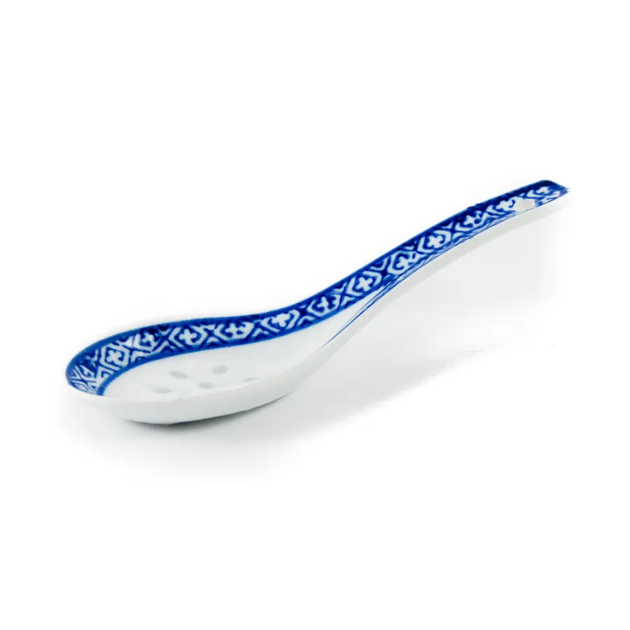 Blue Rice Pattern Rice Spoon, 14cm