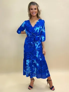 BOHO MIDI DRESS (BLUE/ROYAL BLUE)