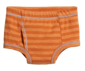 Boys Soft Stripe Brief | Orange