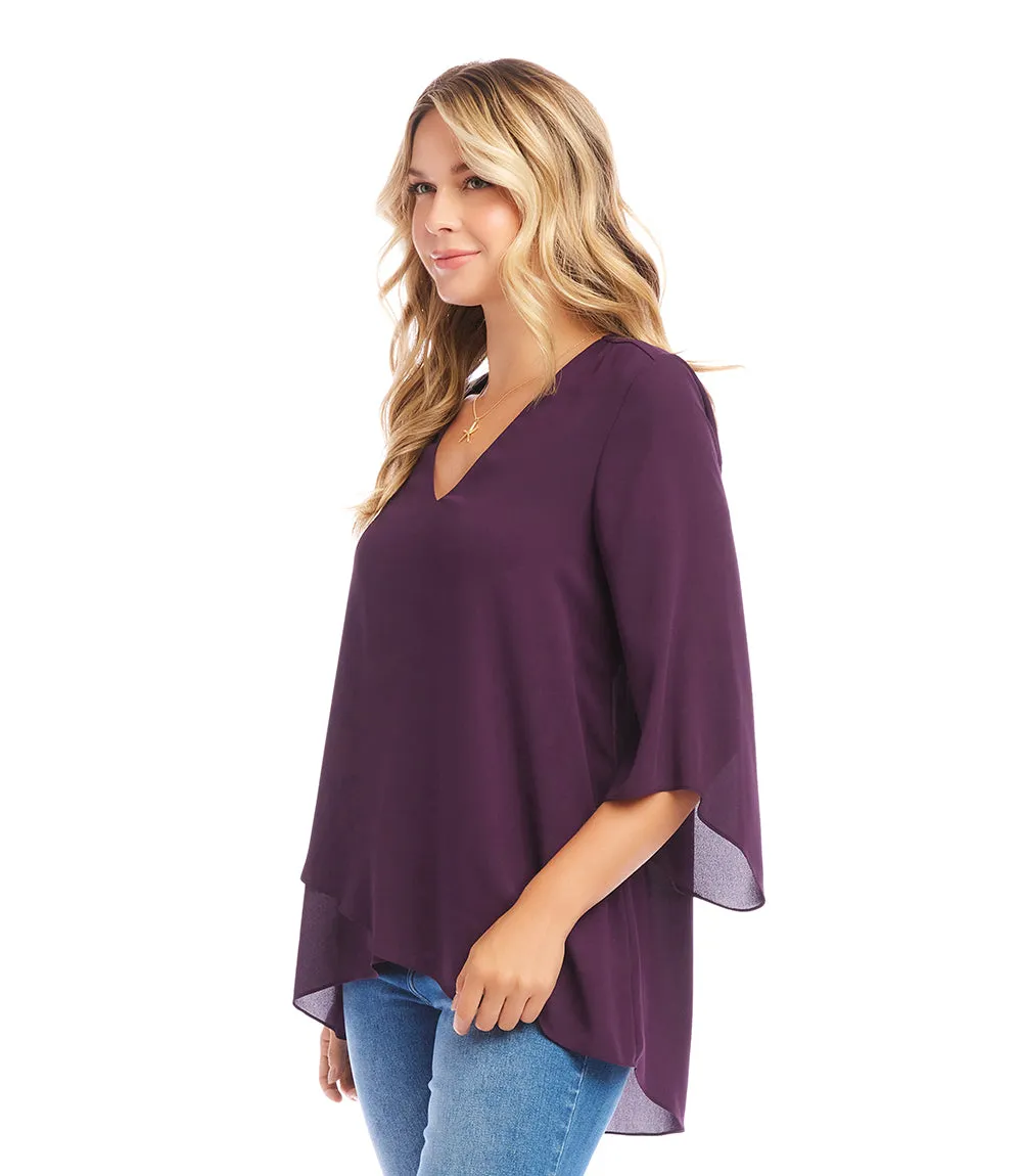 Bracelet Sleeve Asymmetric Top