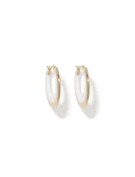 Callie Curve Enamel Earrings