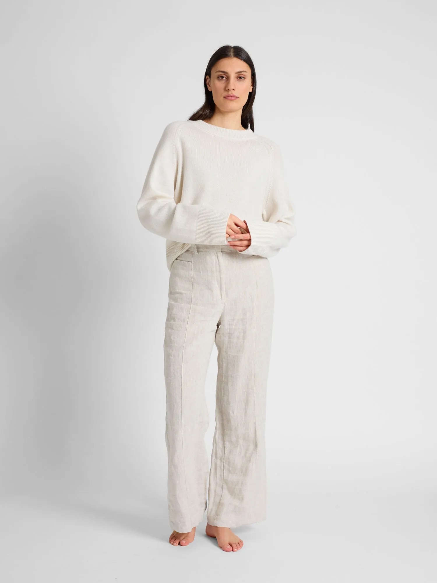 Cashmere sweater "Signy" - white