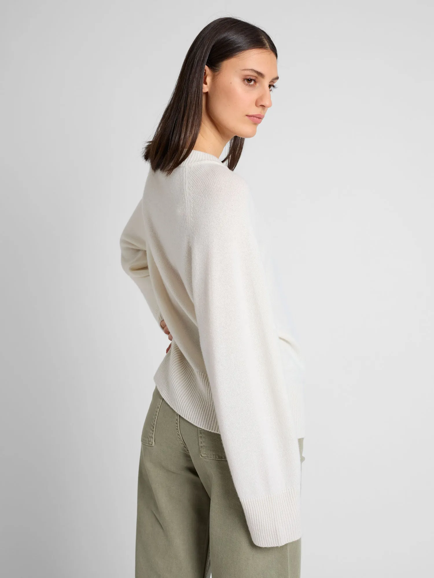 Cashmere sweater "Signy" - white