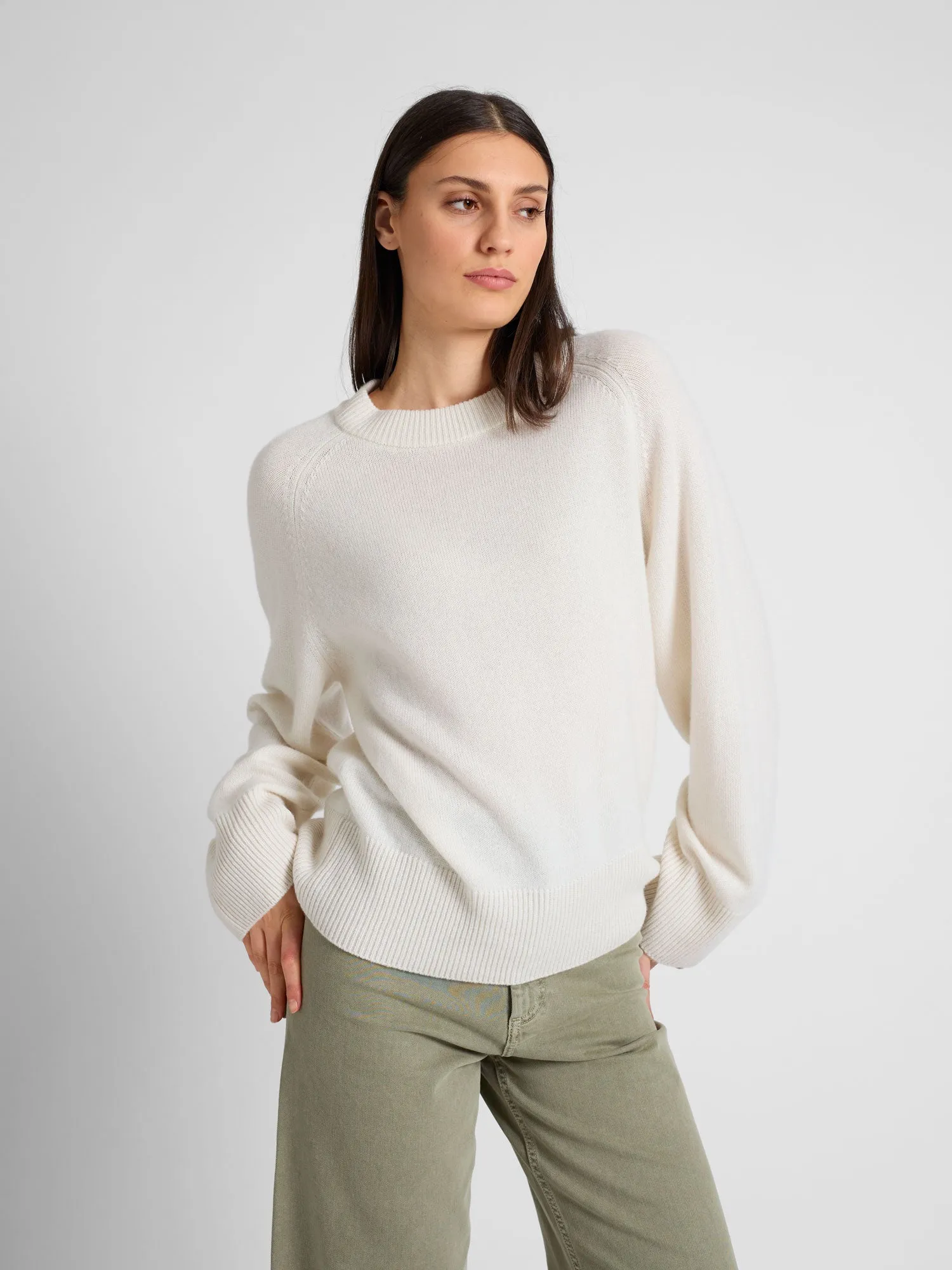 Cashmere sweater "Signy" - white