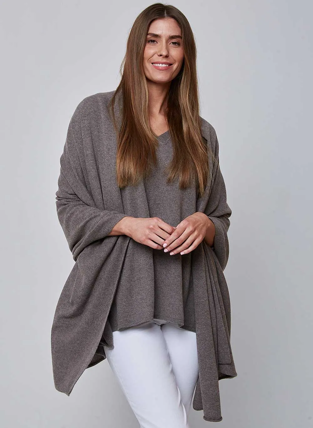 Cashmere Travel Wrap - Taupe