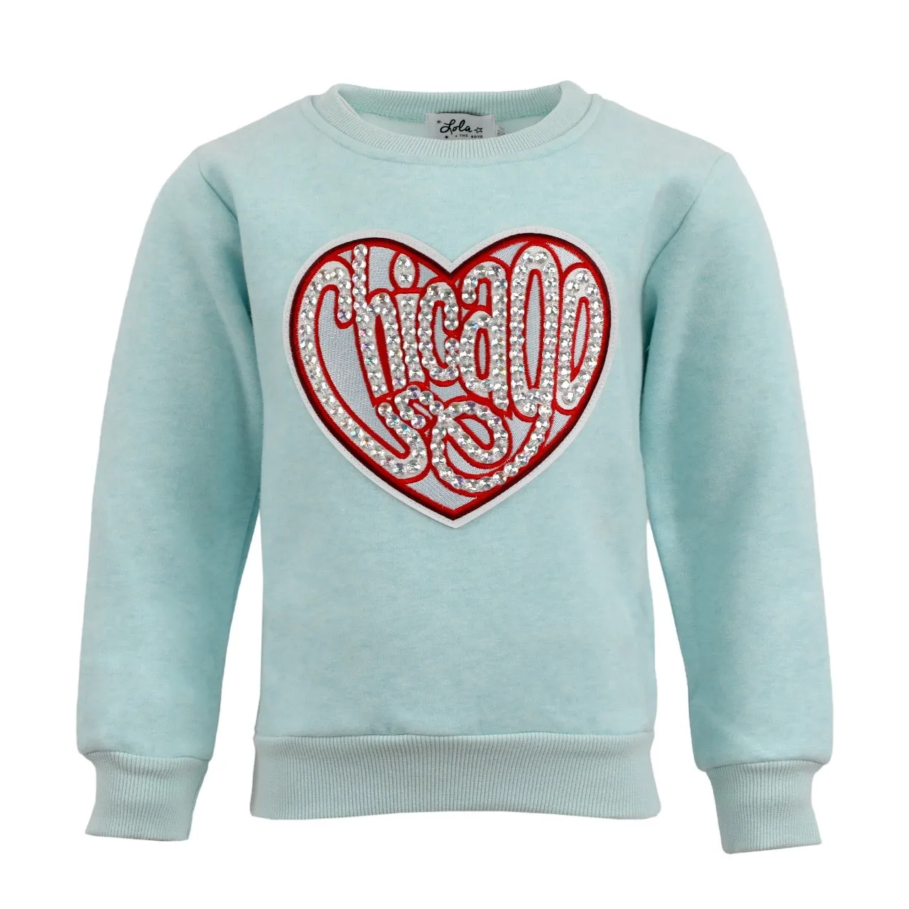 Chicago Sparkle Heart Sweatshirt