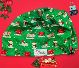 CHRISTMAS Pigs In Sweaters EURO® Scrub Hat