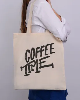 Coffee Time Design - Coffee Shop Tote Bags