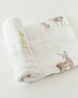 Cotton Muslin Swaddle-Oh Deer