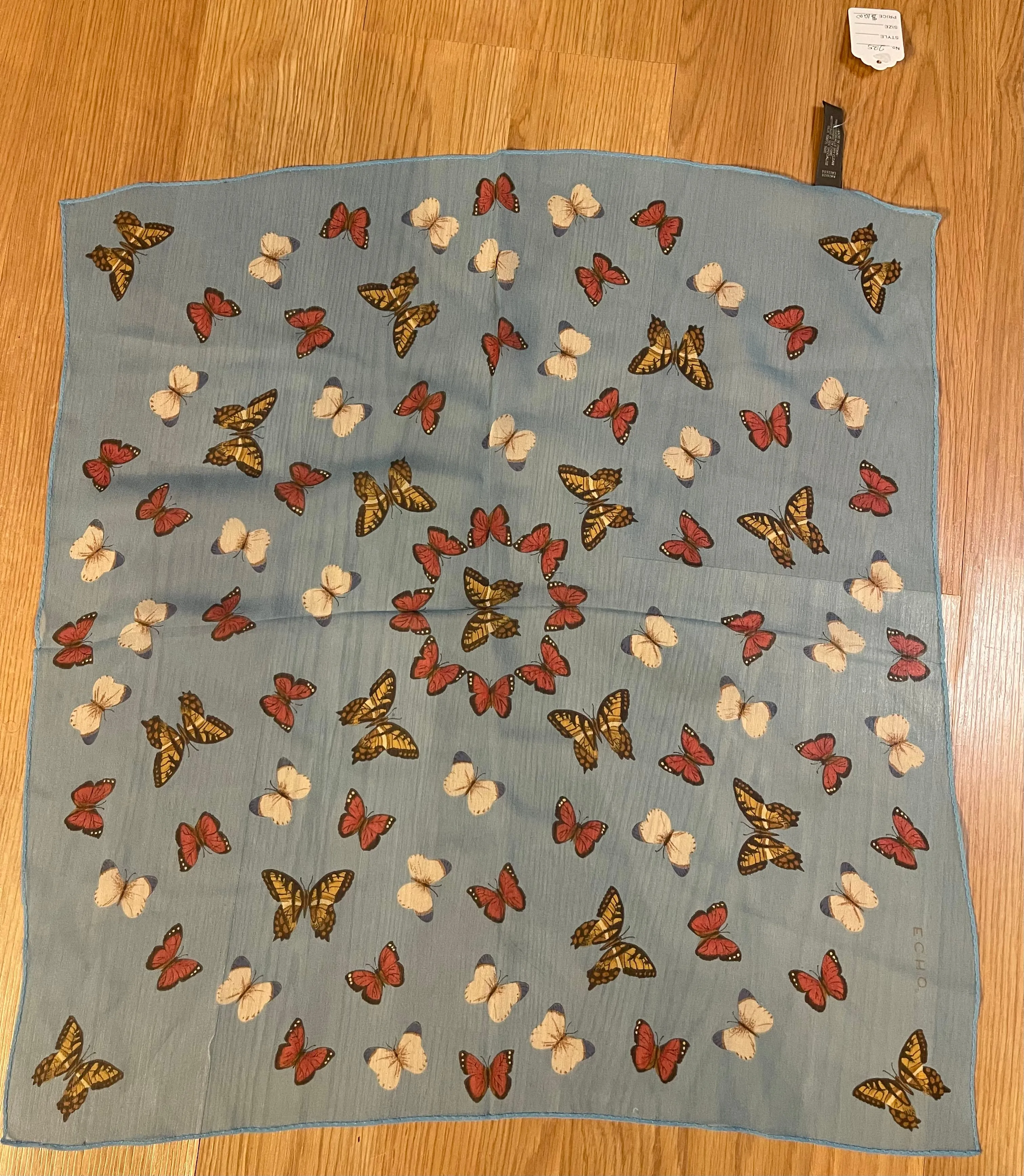 Designer, Vintage Echo Butterfly scarf