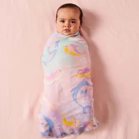 Dolphin Magic Bamboo Swaddle One Size