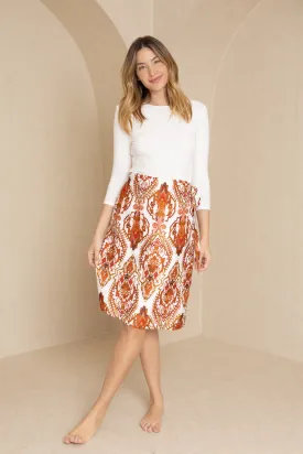 Floral Printed Wrap Skirt