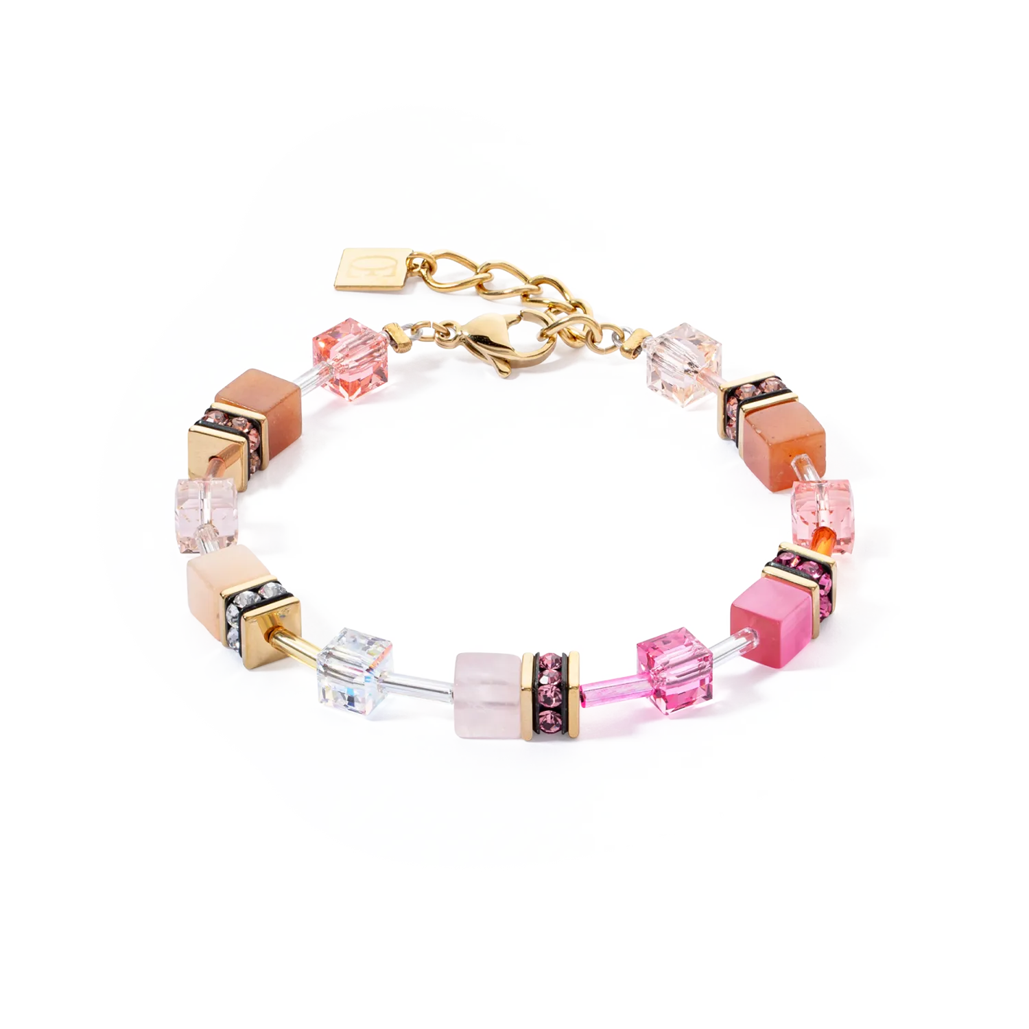 GeoCUBE® Iconic Precious bracelet rose-orange