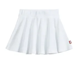 Girls Soft Cotton Jersey Twirly Skirt | White