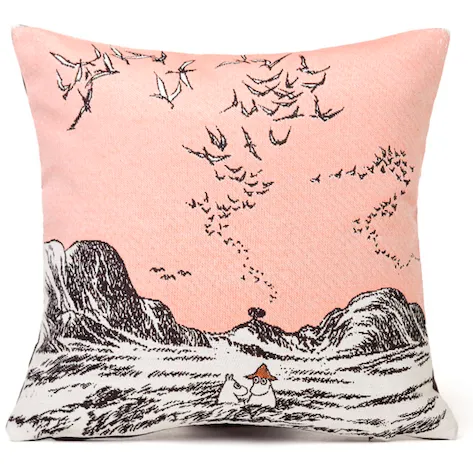 Gobelin Cushion Cover Moomins In Sea Pink