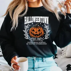 'Halloweentown' Retro Pumpkin Sweater