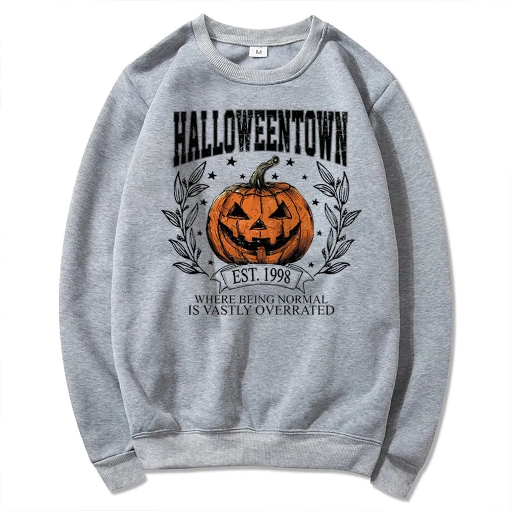 'Halloweentown' Retro Pumpkin Sweater