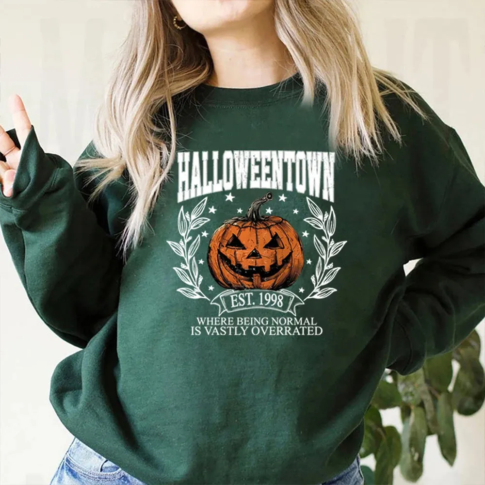 'Halloweentown' Retro Pumpkin Sweater