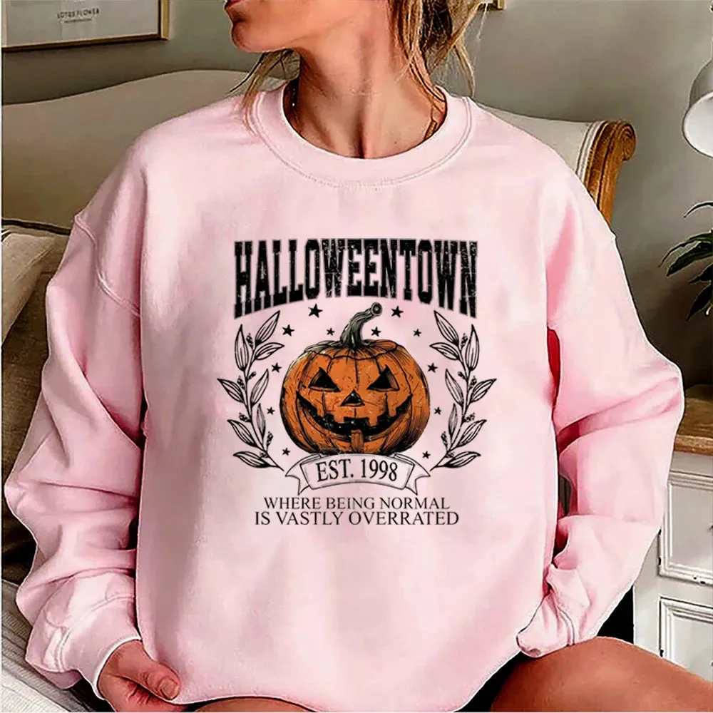 'Halloweentown' Retro Pumpkin Sweater