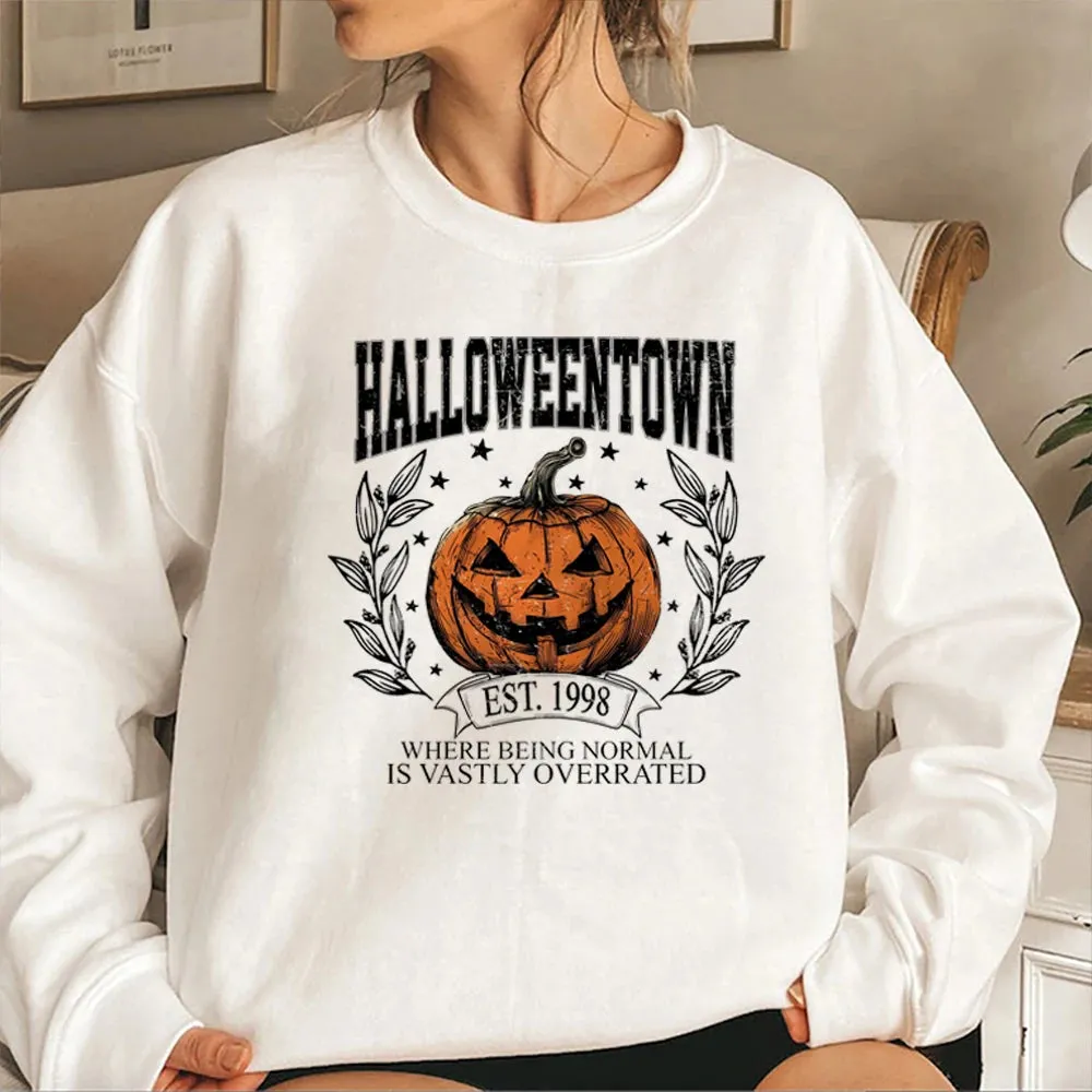 'Halloweentown' Retro Pumpkin Sweater