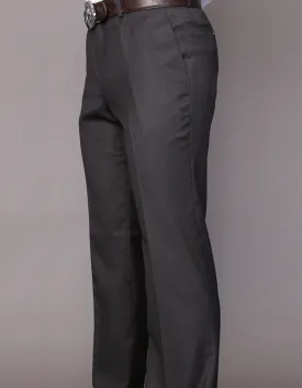 HEATHER CHARCOAL MODERN FIT FLAT FRONT DRESS PANTS