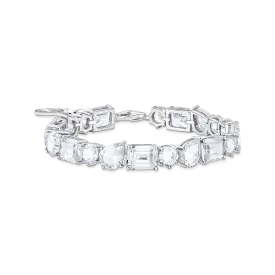 Heritage Glam tennis bracelet with white zirconia stones