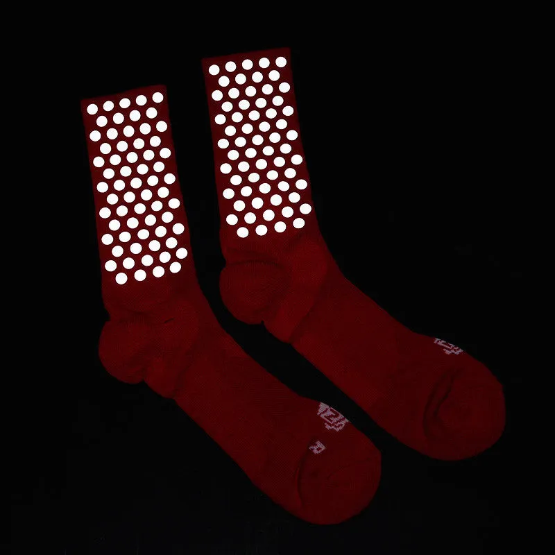 ICNY 3M Half Calf Original Dot Socks Red