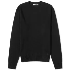 Jil Sander Plus Crew Knit Sweater, black