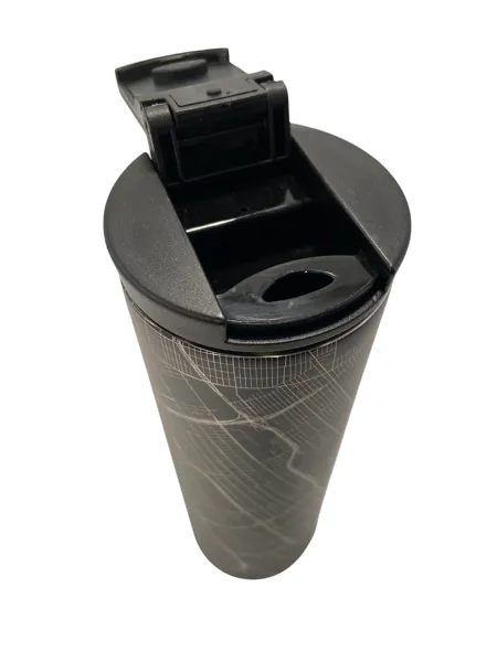 Map of Detroit Coffee Tumbler / Black