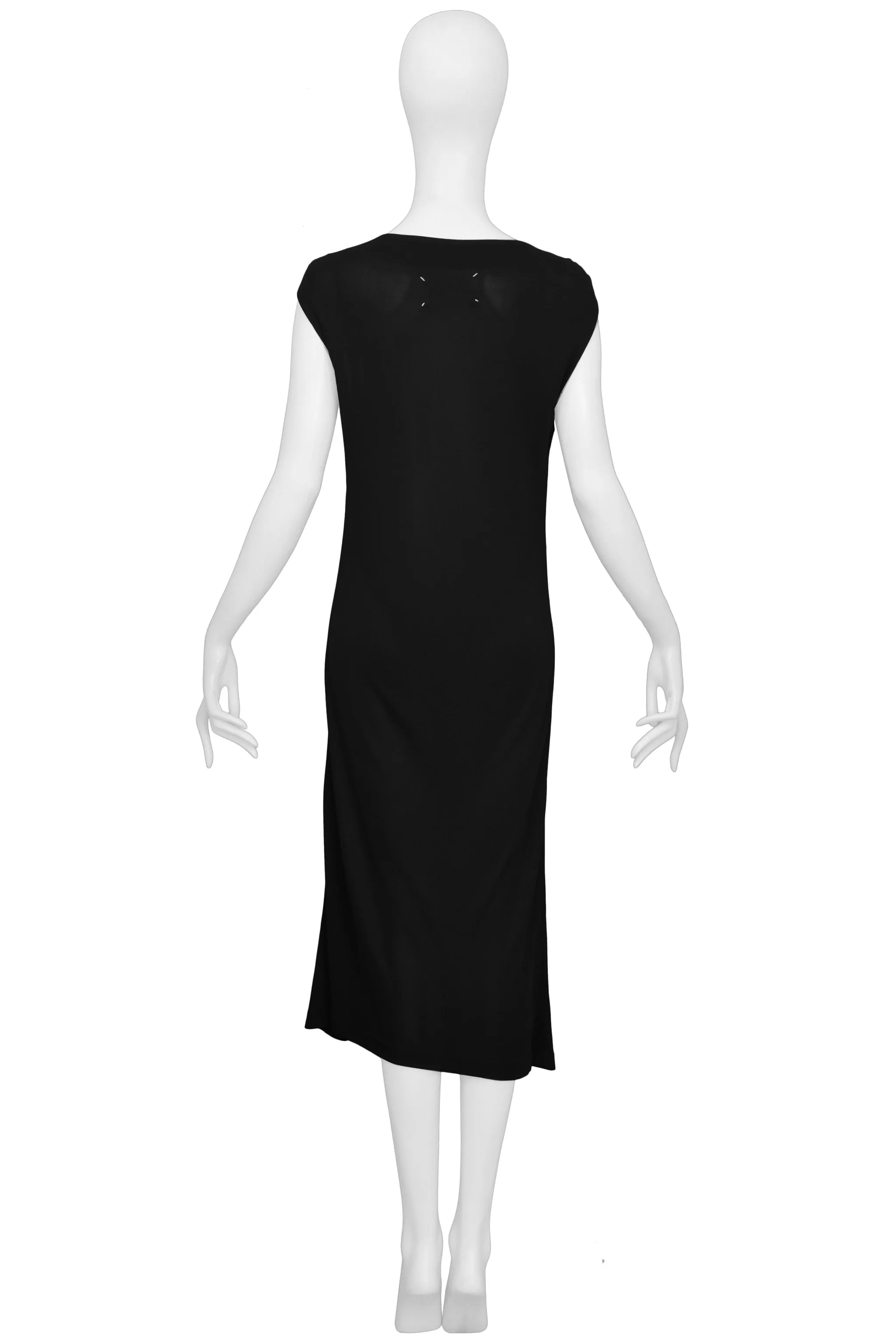 MARGIELA CLASSIC BLACK RAYON  DRESS