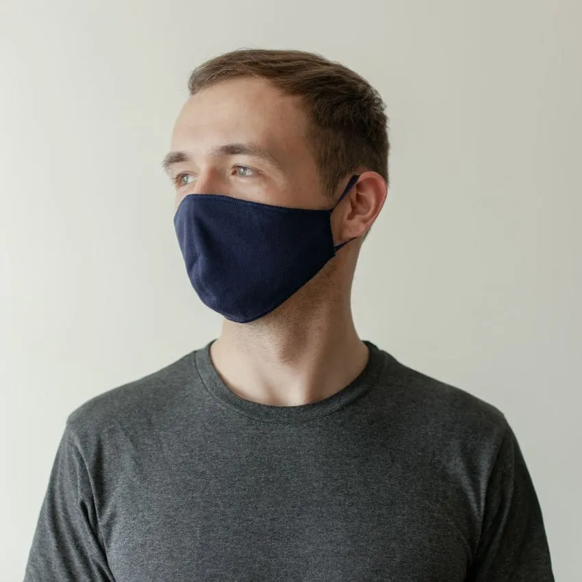 Mask | Oval | Blue | M-L | 2-Layers | Soft Cotton