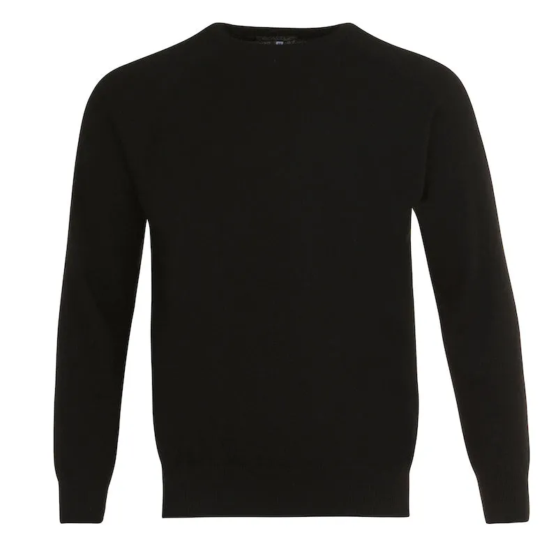 Men's Cashmere Crew Neck in Black