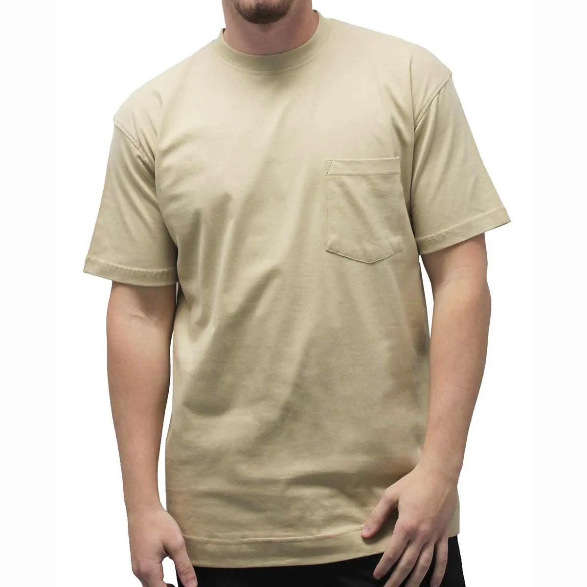 Men's Pocket Crew Neck Tee - 1100